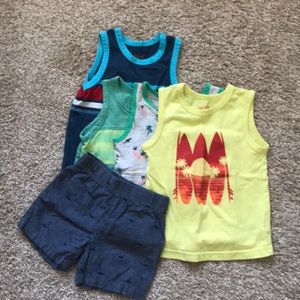 Boys tank tops and short